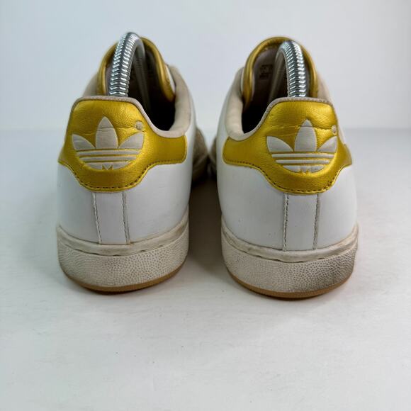 Adidas Stan Smith 2 Wave Shoes Sneakers White Gold 654228 Mens 7.5 - Picture 5 of 9